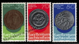 Liechtenstein 1977 Yvert 614-16, Coins (I), Coins On Stamps - MNH - Unused Stamps