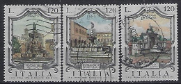 Italy 1978  Brunnen (o) Mi.1627-1629 - 1971-80: Gebraucht