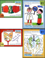 243579 MNH ARGENTINA 2009 LUCHA CONTRA LA TUBERCULOSIS - DISEÑOS INFANTILES - Nuevos