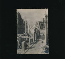 CPSM  35 Saint Malo En  Ruines   Greff -  Voyagée 1947 Rue St-Vincent Et La Cathédrale - Saint Malo