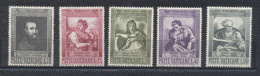 Vatican 1964- 400th Anniversary Of Death Of Michel Ange  Set (5v) - Unused Stamps