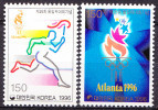 South Korea 1996 Yvert 1737/38, Summer Olympic Games, Atlanta, MNH - Korea, South