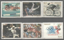 Paraguay 1987 Yvert 2280-85, Summer Olympic Games, Barcelona 1992 - MNH - Paraguay