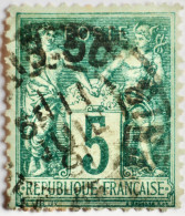 -Sage    Obl   :  BUREAUX De QUARTIER De PARIS.R ST DENIS 1891. - 1876-1898 Sage (Type II)