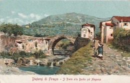 Italy Cartolina Firenze - Dintorni Di Firenze. Il Ponte Alla Badia Sul Mugnone - Otros & Sin Clasificación