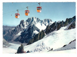 CHAMONIX Téléphérique De L'Aiguille Du Midi (carte Photo Animée) - Chamonix-Mont-Blanc