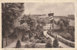 D275  --   DEUTSCHLAND - WW2  --  TOSKAHAUS, MIT SWASTIKA  -  KRETSCHAM - ROTHENSEHMA  --  SCHLESIEN ?  -- KLEINE  PHOTO - 1939-45