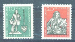 DDR PERSONAJE 1959 Yv 397/8 MNH - Unused Stamps