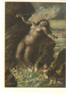 "J.M. Marques-Puig. Angélica" Fine Art, Painting, Modern Spanish Postcard - Paintings