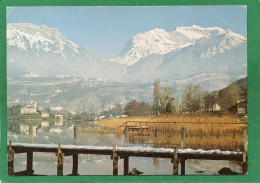 74 Annecy .Le Lac.L ' Ile Des Cygnes Et La Tournette .CPM  EDIT GIL N° G 81 117 - Annecy