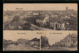 AK Tulln, Panorama, Hauptplatz, St. Pöltnerstrasse  - Altri & Non Classificati