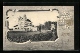 AK Maria Plain, Wallfahrtskirche, Passepartout  - Other & Unclassified