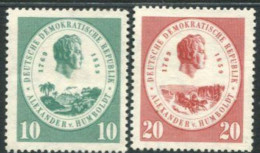 DDR PERSONAJE 1959 Yv 399/400 MNH - Unused Stamps