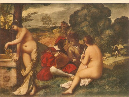 "Le Giorgione. La Concert Champetre" Fine Art, Painting, Modern French Postcard - Peintures & Tableaux
