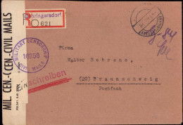 604244 | Gebühr Bezahlt, Seltenes Einschreiben Aus Eschenhausen, Zensur Aus Behringersdorf  | Schwaig (W - 8501), -, - - Notausgaben Amerikanische Zone