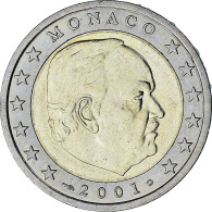 Monaco, Rainier III, 2 Euro, 2001, Paris, SUP, Bimétallique, Gadoury:MC179 - Mónaco