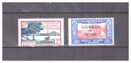 WALLIS  ET  FUTUNA   . N ° 77 + 79  .   2   VALEURS    . NEUVES  * . SUPERBE . - Unused Stamps