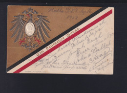 Dt. Reich Prägekarte Ein Deutscher Gruß 1903 - Case Reali