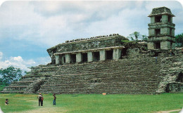 MEXIQUE - El Palacio - Ruinas De Palenque - Palenque Ruins - Chiapas - Mexico - Animé - Carte Postale - Messico