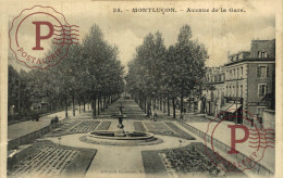 FRANCIA. FRANCE. MONTLUÇON. AVENUE DE LA GARE. - Montlucon