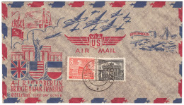 Berlin FIRST DAY COVER Von Der Luftbrücke Nach Berlin Mi.-Nr.42,46 Aus Der Sammlung Müller RARITÄT - Feinst/pracht - Variétés Et Curiosités