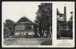 AK Hadersfeld, A. Aigner's Restauration, Obelisk  - Sonstige & Ohne Zuordnung