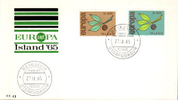 ISLANDE FDC 1965 EUROPA - FDC