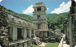 MEXIQUE - The Observatory And Patio No 1 Of The Palace Palenque - Chiapas - Mex - Animé - Carte Postale - Mexico