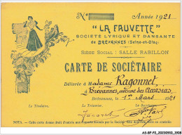 AS#BFP2-94-0955 - BREVANNES - La Fauvette, Société Lyrique Et Dansante De Brevannces - Autres & Non Classés