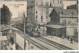 AS#BFP2-92-0952 - LA GARENNE COLOMBE - LES VALLEES - La Gare - Train - La Garenne Colombes
