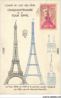 AS#BFP2-75-0862 - PARIS - Cinquantenaire De La Tour Eiffel En 1939 - CARTE MAXIMUM - Tour Eiffel