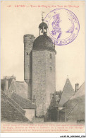 AS#BFP2-71-0852 - AUTUN - Tour De Clugny, Dite Tour De L'Horloge - Cachet De L'Hôpital-Dépot - Autun