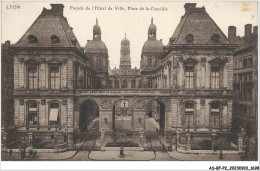 AS#BFP2-69-0850 - LYON - Façade De L'Hôtel De Ville - Cachet De L'Hôpital évacuation - Other & Unclassified
