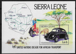 SIERRA LEONE - AUTOMOBILES - BF 23 - NEUF** MNH - Cars