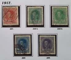 Österreich 1917, Mi 221-24  Gestempelt - Used Stamps