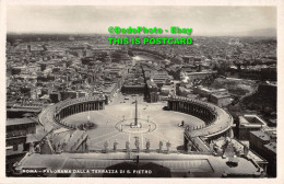 R357704 Roma. Panorama Dalla Terrazza Di S. Pietro. 3. Rome. St. Peters Square A - Monde