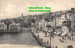 R357729 Zurich. Limmatquai Und Unterer Muhlesteg. Franco Suisse. 1912. No. 3447 - Monde