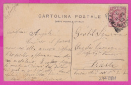 294081 / Italy - MILANO - Cimitero Monumentale - Crematorio PC 1903 USED - 10 Cent. Vittorio Emanuele III Italia Italie - Poststempel