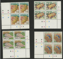 VANUATU N° 727 à 730 En Blocs De 4 Neufs ** (MNH). "Faune Sous Marine". TB - Vanuatu (1980-...)