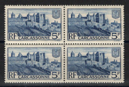 YV 392 N** MNH Luxe , Carcassonne En Bloc De 4 - Ongebruikt