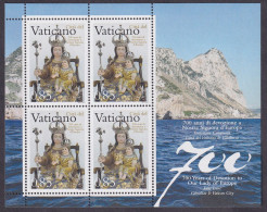 Vatican, 2009, 700 Years Of Devotion To Our Lady Of Europe, Souvenir Sheet - Sonstige & Ohne Zuordnung