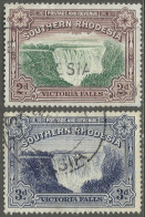 Southern Rhodesia. 1932 Victoria Falls. Used Complete Set. SG 29-30. M5063 - Southern Rhodesia (...-1964)