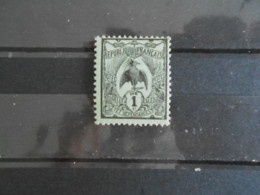 NOUVELLE-CALEDONIE YT 88 CAGOU 1c. Noir S.vert* - Unused Stamps