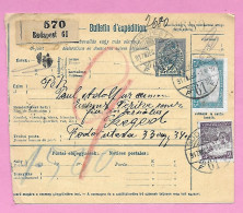 Hongrie - Bulletin D'expédition ( Entier Postal ) De Budapest Pour Bzeged  1917 - Hojas Completas