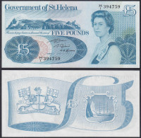 St. Helena 5 Pound Banknote  Pick 7b UNC (1) Prefix H1      (13878 - Autres - Afrique