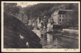 AK Monschau Eifel Idyll An Der Rür 1938  (17078 - Sonstige & Ohne Zuordnung