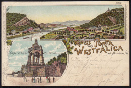 AK Litho Porta Westfalica B.Minden Gestempelt Wittekindsberg Porta 1898  (17066 - Other & Unclassified