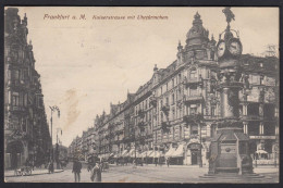 AK Frankfurt M. Kaiserstrasse Uhrtürmchen Feldpost 1917  (17420 - Altri & Non Classificati