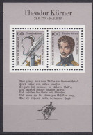 Bund BRD Theodor Körner MiNr. Bl. 25 Aus 1991 ** Postfrisch  (5485 - Altri & Non Classificati