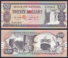 GUYANA 20 DOLLAR BANKNOTE (1989) Pick 27 Sig.7 UNC (1)   (16086 - Autres - Amérique